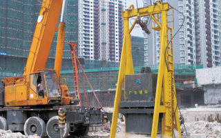 广东省建筑科学研究院研发的50吨高应变检测重锤